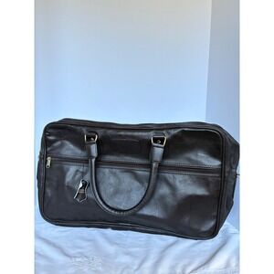 Kingport Industries Bag Leather Travel Weekender Carryon Lock Key Overnight